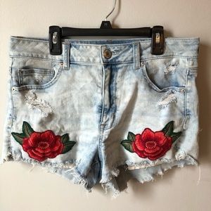 American eagle hi-rise super stretch shorts